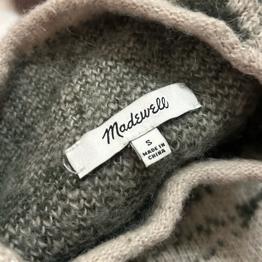 Madewell patterned mock neck sweater - Picture 2 of 5